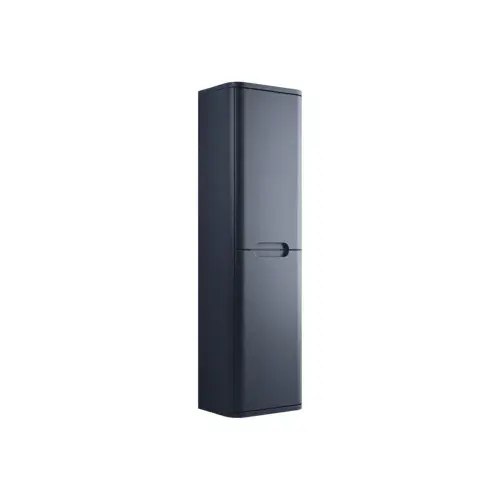 Libras 350mm 2 Door Wall Hung Tall Unit, Matt Indigo
