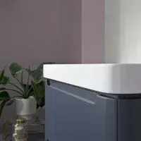 Libras 500mm 2 Door Basin Unit Matt Indigo Includes Ceramic Basin