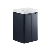 Libras 500mm 2 Door Basin Unit Matt Indigo Includes Ceramic Basin