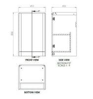 Libras 500mm 2 Door Basin Unit Sage Green - Includes Ceramic Basin