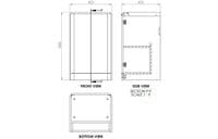 Libras 500mm 2 Door Basin Unit White Gloss, Includes Ceramic Basin