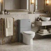 Libras 550mm Floor Standing WC Unit, Matt Grey