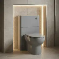 Libras 550mm Floor Standing WC Unit, Matt Grey
