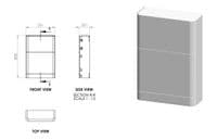 Libras 550mm Floor Standing WC Unit, Matt Grey