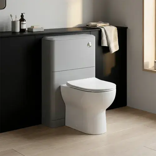 Libras 550mm Floor Standing WC Unit, Matt Grey
