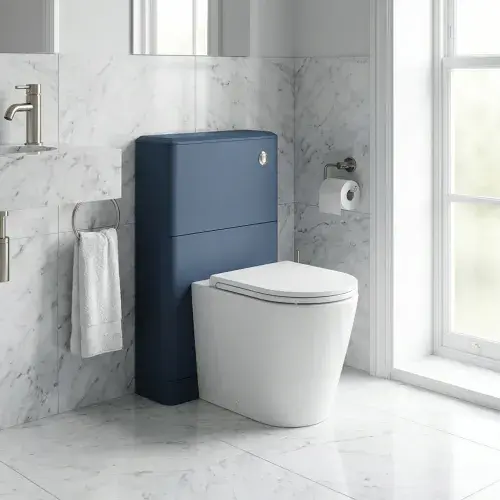 Libras 550mm Floor Standing WC Unit, Matt Indigo