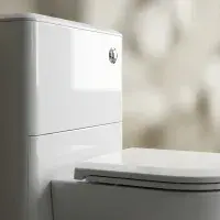 Libras 550mm Floor Standing WC Unit, White Gloss