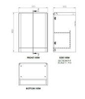 Libras 600mm 2 Door Floor Standing Basin Unit, Matt Sage Green, Includes Ceramic Basin