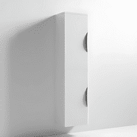 Linear 350mm Wall-Hung Tall Storage Unit - Gloss White | Bathcenter