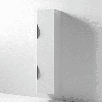 Linear 350mm Wall-Hung Tall Storage Unit - Gloss White | Bathcenter