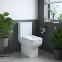 Frontline Lucca Close Coupled Toilet | Open Back WC | Bathcenter