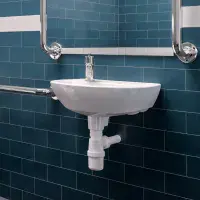 Luxury Doc M Pack with Stainless Steel Rails and Push Button Flush Cistern – Close Coupled Toilet Set