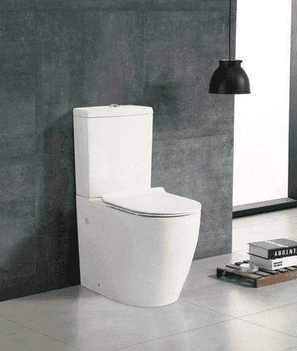 Malmo Comfort Height Close Coupled Toilet inc Soft Close Seat