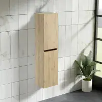 Marbelle 1200 Tall Boy cabinet Davos Oak