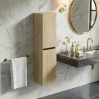 Marbelle 1200 Tall Boy cabinet Davos Oak