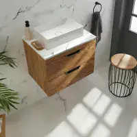 Marbelle 600 Wall Hung Counter Top Unit - Various Colours