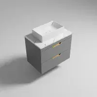 Marbelle 600 Wall Hung Counter Top Unit - Various Colours