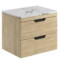 Marbelle 600 Wall Hung Counter Top Unit - Various Colours