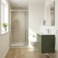 Marbelle Green 600mm Wall Hung Vanity Unit inc Basin