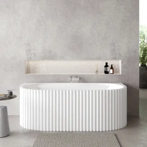 Marstrand Back to Wall Curved Bath 1700mm