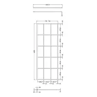 Matt Black Framed Easy Clean 8mm Glass Wet Room Shower Screen