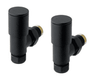 Matt Black Straight Towel Rail 1200mm x 500mm