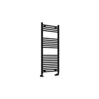 Matt Black Straight Towel Rail 1200mm x 500mm
