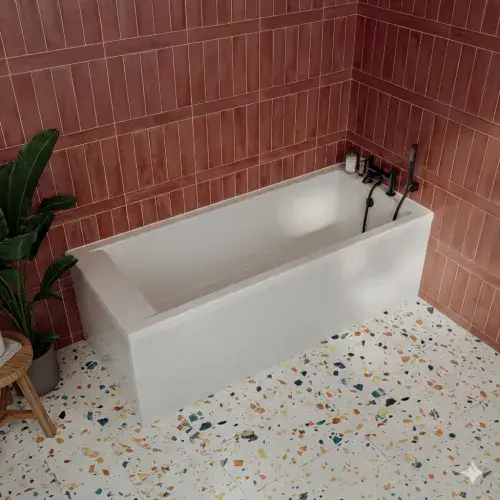 Medici 1700 x 800mm Single Ended Bath Standard or Tungstenite, Lifetime Guarantee