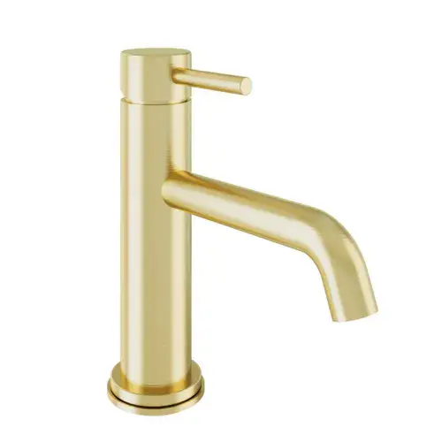 Meriden Mini Basin Mono Tap including waste - Brushed Brass