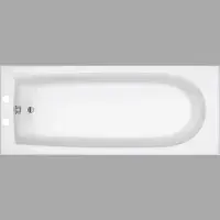 Merit Durable Acrylic Bath, 1700mm x 700mm, Single Ended, 2 Tap Holes, Optional Reinforced Upgrade