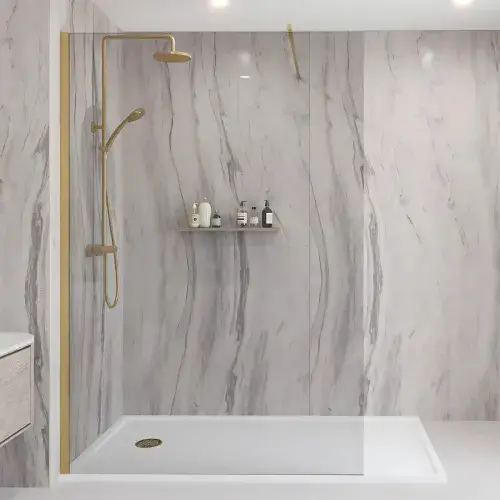 Mermaid Elite Shower Panels - Marmo Linea (Matt)