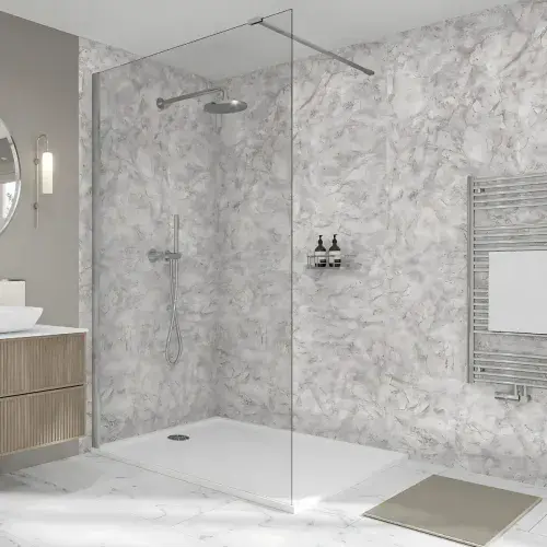 Mermaid Elite Shower Panels - Natural Pietra