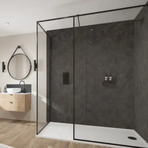 Mermaid Wetwall Panels - Nero Marble - All Sizes