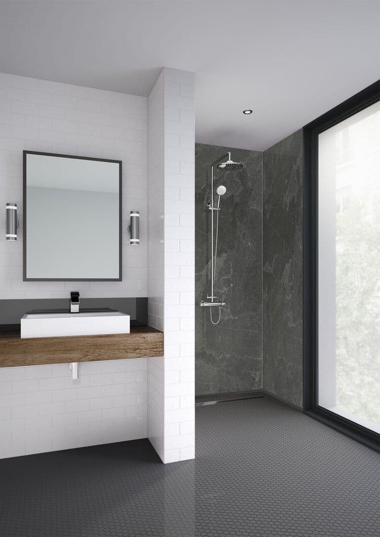 Mermaid Wetwall Panels - Welsh Slate - All Sizes - 585mm Tongue & Groove Panel