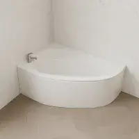 Merrill 1500 x 950mm Offset Corner Bath Left or Right Hand inc Legs & Fixings