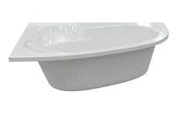 Merrill 1500 x 950mm Offset Corner Bath Left or Right Hand inc Legs & Fixings