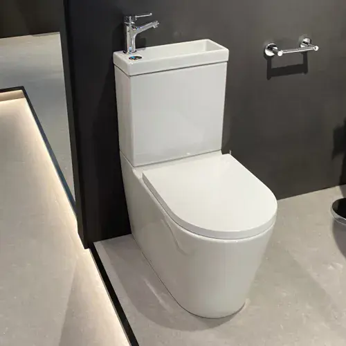 Metro 2 in 1 Combi Toilet & Basin inc Tap, Pan, Cistern and Soft Close Seat