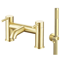 Mineral Brushed Brass Bathroom Tap Pack | WRAS Approved | Bathcenter