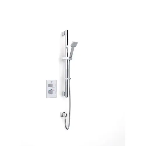 Mio Concealed Single Outlet Thermostatic Shower with Overhead Soaker and Rinse Station