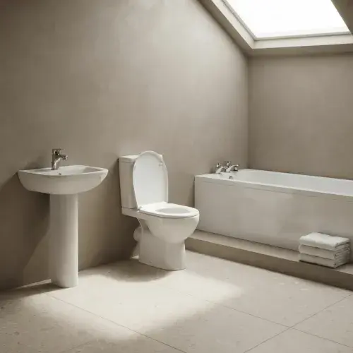 Monty Bathroom Pack with Bath, Toilet, Basin Set, Taps and Wastes