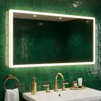 Mosca 1200mm x 600mm LED Bluetooth Mirror with Shaver Socket