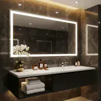 Mosca 1200mm x 600mm LED Bluetooth Mirror with Shaver Socket
