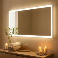 Mosca 1200mm x 600mm LED Bluetooth Mirror with Shaver Socket