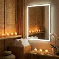 Mosca 500 x 700mm LED Bluetooth Mirror with Shaver Socket