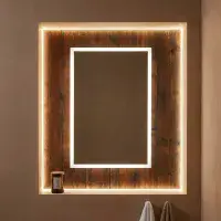 Mosca 500 x 700mm LED Bluetooth Mirror with Shaver Socket