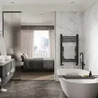 Multipanel Crystal Marble XL Offset Tile Collection 2400 x 598mm Hydrolock Panel