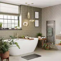 Multipanel Sage Green Metro Tile Collection 2400 x 598mm Hydrolock Panel