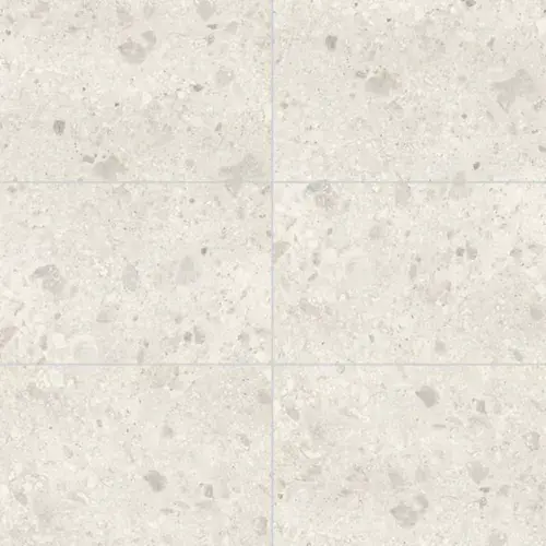 Multipanel White Terrazzo Large Tile Collection