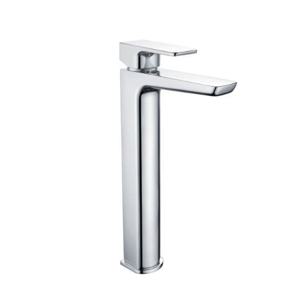 Muro High Riser Basin Monobloc Tap - Matt Black Brushed Brass or Chrome
