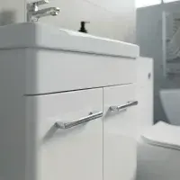 Narvik 1100mm Waterproof L-Shape Suite - White | Basin & Units